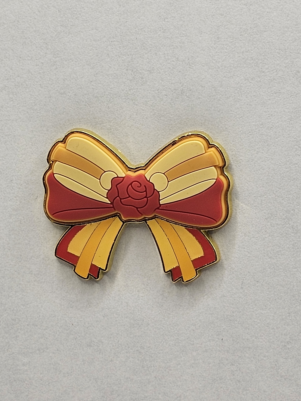 Disney Loungefly PVC Princess Bows Pin 2025 Series Featuring Belle colors